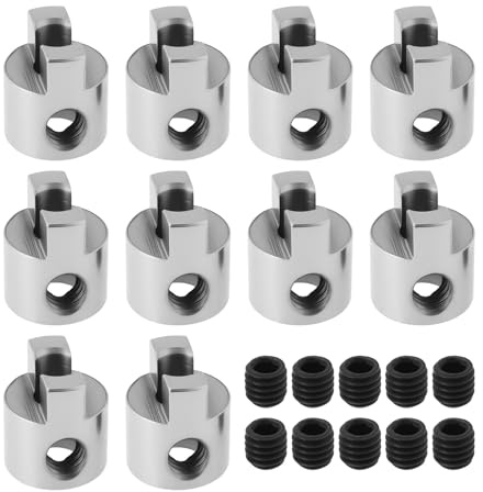 OTOTEC 10 Stück RC Boot Edelstahl Antriebsklauen Propelleradaptersatz für RC-Bootswelle 3mm