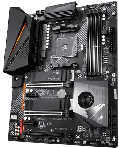 Carte mère Fit for Gigabyte GA X570 AORUS Pro WiFi Ordinateur USB3.0 M.2 Nvme SSD Carte mère AM4 DDR4 de Bureau