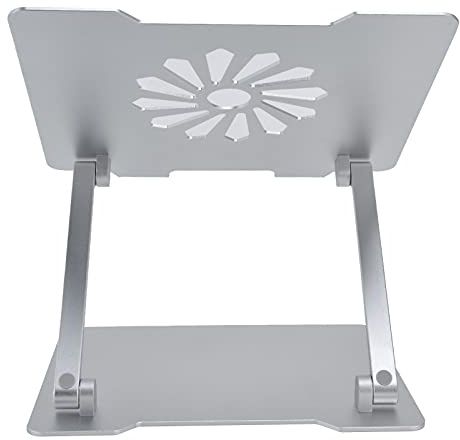Tixiyu Supporto per Laptop in Lega di Alluminio Staffa di Raffreddamento Regolabile in Altezza Riser per Laptop a Forma di Z per Pro Argento