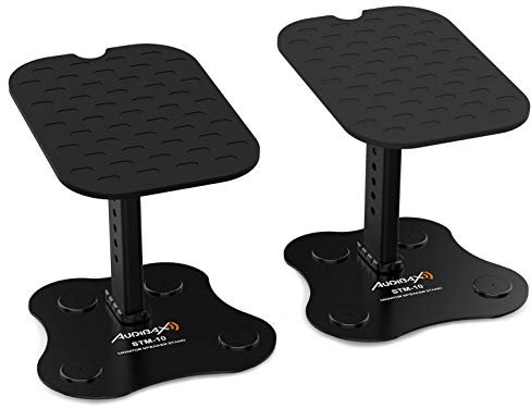 Audibax Neo STM-10 Soportes Monitores/Altavoces Estudio para Mesa Regulables (Pareja)