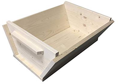 Euroshopping Vasca vaschetta Madia maddia vascone per Impasto lievitazione Pane Pizza napoletana 50x40x20h con Maniglie Impugnatura Laterale