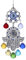 Hamsa Fatima Hand Charme Hängendes Kristall-Sonnenfänger-Ornament Türkisches blaues böses Augenschutzamulett Bunte Prismen Regenbogenmacher Anhänger
