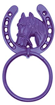 Perry Horse Shoe Tie Rings on Plate - Blue