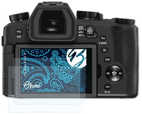 Bruni Screen Protector compatible with Leica V-Lux 5 Protector Film, crystal clear Protective Film (2X)