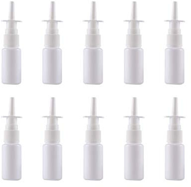 20Stücke Nachfüllbare Sprühflasche für Feinen Nebel Tragbare Nasensprayflasche Schutzdeckel für Reisen und Outdoor-aktivitäten