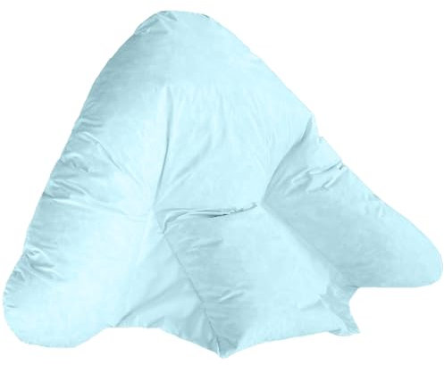 Lancashire Bedding Batwing Pillow; Bat wing Pillow with Pillowcases - Orthopaedic Pillow for Back, Neck, Shoulder - Soft Batwing - Help in Maternity, Nursing, TV Watching, Hollowfibre Filled 72 X 84cm