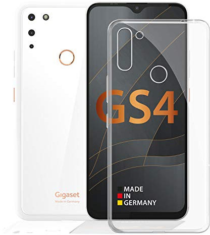 KJYF Schutzhülle Schale für Gigaset GS4 (6.30 Zoll), Hülle Tasche Silikon Case Transparent TPU Cover Bumper Anti-Kratzen Protective für Gigaset GS4 - Transparent