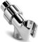 Shower Arm Mount Chrome Finish, Universal Head Holder, Parts, Adjustable Bracket for Hand Held Showerheads with Wall Hook and Brass Pivot Ball