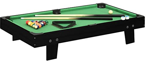 vidaXL Mini Table de Billard 3 Pieds Table de Jeu Enfants Maison Intérieur Triangle Jeu de Billes de Billard Queue de Billard Craie 92x52x19 cm