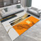 Teppich Gemustert Flur Teppich Area Teppich Luxus orange grau Wohnzimmer großer Teppich Moderne Wohnzimmer Dekoration 100X200CM Langfloorteppiche