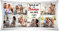PR Print Royal Kissen selbst gestalten XXL - mit 7 Fotos Bedrucken - Glück ist eine Mama wie Dich zu haben - Geschenk Muttertag Geburtstag Weihnachten - Fotokissen in XXL inkl. Füllung, 80x40 cm