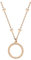 SOFIA MILANI - Collier pour Femme en Argent 925 - Plaqué Or Rosé - avec Pendentif en Forme de Cercle Boule - N0406