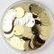 Pailletten 10mm 15mm 20mm 25mm 30mm PVC Flach Runde Lose Pailletten Pailletten Nähen Hochzeitszubehör mit 1 Seitenloch 10g-hellgold,10mm 10g