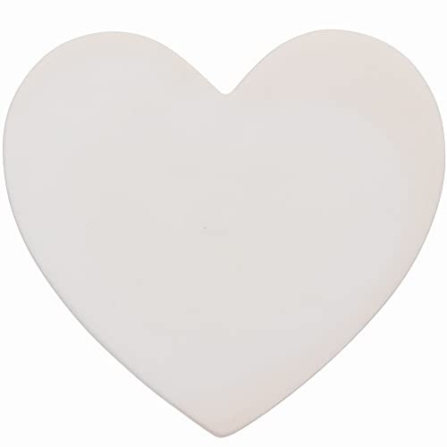 Baker Ross FC472 Keramik-Untersetzer in Herzform, zum Valentinstag, Basteln für Kinder, 6 Stück