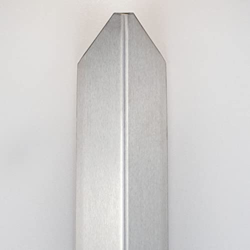 PROVISTON | Eckschutzwinkel | Aluminium | Alu blank | Breite 30 mm | Höhe 30 mm | Länge 1000 mm | Selbstklebend | Eckschutzprofil | Eckschutzleiste | Metallprofil | 1 Stück