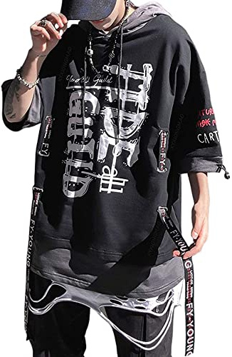 XYXIONGMAO Men's Graphic T-Shirt, Black, XL