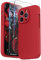 SURPHY Compatible with iPhone 14 Pro Case with Screen Protector, Liquid Silicone Protection for Each Lens Shockproof Thickened Rubber for iPhone 14 Pro 6.1 inch 2022, Red
