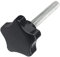 ORANXIN Star Schrauben Rändelschrauben - Kopf Durchmesser 38mm Knopf Handhaben Spannen Plastik Griff Thread Maschine Klemmgriff M6 M8 M10