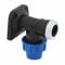 SmartProduct PP Wandwinkel mit Innengewinde 25mm x 3/4 Zoll Verschraubung für PE Rohr PN16 DVGW Trinkwasser zertifiziert – 25 mm Klemmverbinder Kupplung für PE80 PE100 Rohren - 1 Stück