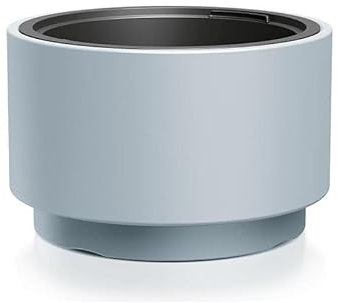 Heos Pflanztopf – 29,5 x Ø 47 cm - Runder Pflanzkübel Indoor & Outdoor – Blumenkübel Indoor – Home Décor – für Zimmerpflanzen Indoor – ausgefallener Pflanzkübel – UV-Beständig, Grau