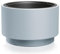 Heos Pflanztopf – 29,5 x Ø 47 cm - Runder Pflanzkübel Indoor & Outdoor – Blumenkübel Indoor – Home Décor – für Zimmerpflanzen Indoor – ausgefallener Pflanzkübel – UV-Beständig, Grau