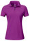 AjezMax Damen Tennis Poloshirt mit Reißverschluss Sport Polo Shirt Stretch Atmungsaktiv Polohemd Sommershirt Dunkelviolett M