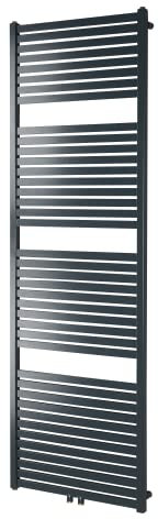 Badheizkörper anthrazit 1850 x 600mm - Handtuchheizkörper Handtuchhalter 1023 Watt mit Mittelanschluss & Seitenanschluss