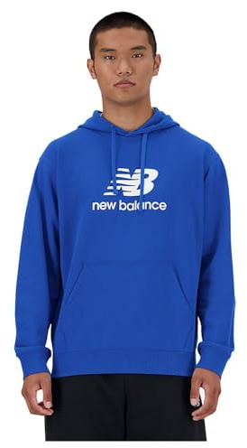 New Balance Herren Kapuze Sport Essentials French Terry Logo Sweatshirt, Blaue Oase, M
