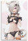 VZRSQZK Poster mit Anime-Waifu, silberfarben, Neko-Katzenmädchen, dekoratives Gemälde, Leinwand, Wandposter und Kunstdruck, modernes Familienschlafzimmer-Dekor-Poster, 20 x 30 cm