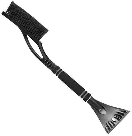 FlYHIGH XXL 2in1-Set Premium Eiskratzer inklusive integriertem Besen - Winter EIS Kratzer für Ihr Auto -