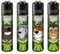 Clipper Feuerzeuge Smiling Animals (4er Set)