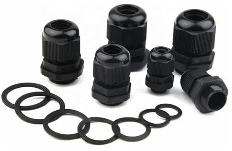 Prensaestopa PG7 Impermeable Color Negro Para Exteriores Para Hogar Prensaestopas IP68 Prensaestopa Nylon Para Cable (10)