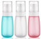 Travel Spray Bottle 2oz /60ml-3 Pack Plastic Mini Makeup Setting Refillable Fine Mist Spray Bottles TSA Approved Leak Proof Small Travel Bottle Containers for Water, Perfume, Face & Hair Mist (3Color)