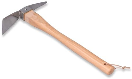 WOOXGEHM Pico, a Prueba de Herrumbre, Azada de Jardn Resistente Al Desgaste, Conexin Fuerte, Simple y Prctica, Pas de Doble Cabeza de Acero Inoxidable