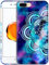 GlamCase for iPhone 7 Plus/iPhone 8 Plus - Mandala Galaxy Design Printed Slim & Sleek Cute Plastic Hard Snap on Protective Designer Back Phone Case/Cover for iPhone 7 Plus / 8 Plus White