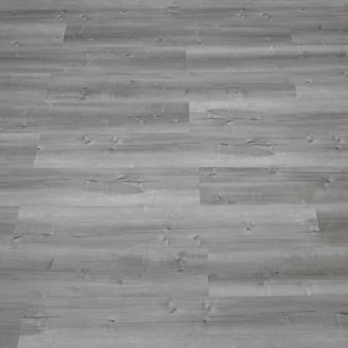 NUFLR Floor Tiles Self Adhesive Vinyl Flooring Grey Wood Effect Peel and Stick Floor Tile Vinyl Flooring Roll for Kitchen Living Room and Bathroom Planks 15X90cm 30pcs (4.05m²)