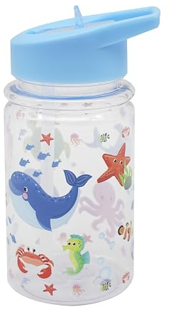 Lesser & Pavey The Leonardo Collection Little Stars Sea Life Drinks Bottle For Hot and Cold Drinks | Reusable Leakproof Water Bottles For Travel & Home | BPA Free & Dishwasher Safe Drinking Bottle