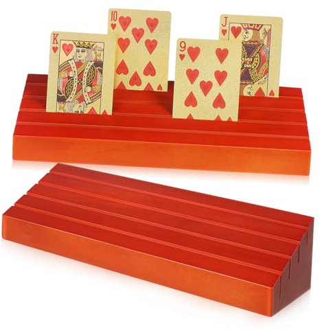 GLSTOY 2stücke Spielkartenhalter Mit Stabiler Basis Für Bridge Poker Und Kartenspiele Für Senioren Altersgruppen Klarer Und Einfacher Zugang Zu Karten