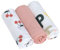 LÄSSIG Baby Mulltuch Spucktuch Puckdecke 3er Set Baumwolle 80 x 80 cm/Heavenly Soft Swaddle L Happy Fruits Cherry