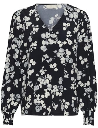 KAFFE Damen Kurzarm-Bluse KAalice Lange Ärmel