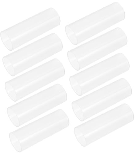 Gadpiparty Protective Sleeve for 10pcs Battery White 18650 Heat Shrink Tubing Plastic Wrap Fire Resistant and High Temperature Resistant Battery Holder LED Flashlight