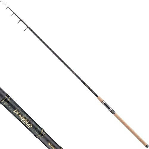 Balzer Angelrute Diabolo Golden Circle Tele 105 - Profi Teleskoprute Heavy 40-105g (3,00 m)