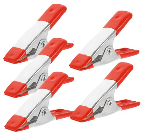 HOMSFOU 5stücke Klein Und Robust Metall-federklemmen Für Holzarbeiten Praktische Und Vielseitige Klemmen Als Zelt Oder Werkstattklemme Leicht Und Langlebig