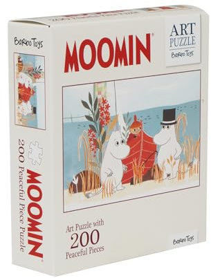 Barbo Toys – Mumin-Kunstpuzzle ab 8 Jahren – 200 Teile – Rot – Puzzle für Erwachsene und Jugendliche – Mit Illustrationen von den Moomins