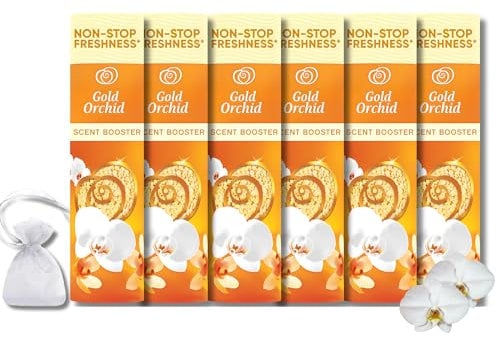 Gold Orchid In-Wash Scent Booster – 155g. Every Wash with Long-Lasting, Luxurious Scent That Comforts the Emotions, Calms the Spirit, and Leaves Clothes Smelling Fresh and Elegant All Day -Pack of 6