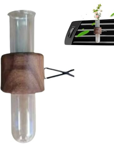 Auto-Lüftungsvase – Auto-Blumenvasen-Clip-Halter, langlebiger, rutschfester Glas-Lufterfrischer für Innenräume, Wohnmobile, Familie, Freunde, Pflanzen-Display
