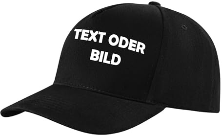 Cappy Kappe Cap personalisiert – Bedrucken mit eigenem Logo, Foto, Text | Basecap bedrucken lassen | eigenem Firmenlogo, Foto, Wunschtext | Herren Damen | aus Baumwolle | Firmenbekleidung
