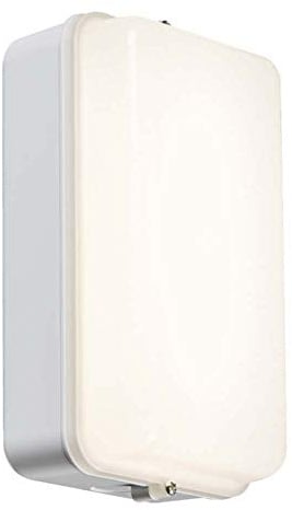 Knightsbridge 230V IP54 5W LED Security Amenity Bulkhead C/W M-Sensor White