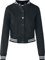 Urban Classics Damen Ladies College Jacket Sweatjacke, Schwarz (Blk/Blk), 5XL EU