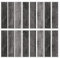 RoomMates Wandaufkleber, Holz, Used-Look, Vinyl, Schwarz, 2 Sheets 17.25 inches x 36.5 inches